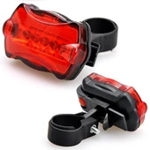 5 LED Suya Dayanıklı Bisiklet Ön Farı ve Arka Güvenlik Feneri - 6