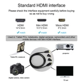3 in 1 Full HD 1080P HDMI Kablo Adaptör Seti 1.5 Metre HDMI Kablo Mini HDMI ve Micro HDMI Adaptörlü - 4