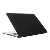 MacBook Air 13.3 inç A1466 2012-2017 ve A1369 2010-2012 Siyah Mat Sert Plastik Koruyucu Kılıf - 2