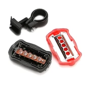 5 LED Suya Dayanıklı Bisiklet Ön Farı ve Arka Güvenlik Feneri - 5
