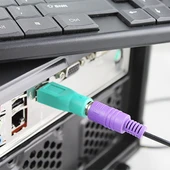 PS2 Dişi Mini DIN6 USB Erkek Adaptör Yeşil - 5