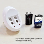9V Lityum İyon Şarj Cihazı 6F22 Model ABD Prizi - 6