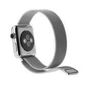 Apple Watch 38mm Milanese Loop Manyetik Paslanmaz Çelik Saat Kordonu Gri - 4