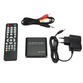 Mini 1080P Full HD Medya Oynatıcı USB HDD SD MMC Kart Destekli Siyah EU Fiş - 3