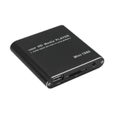 Mini 1080P Full HD Medya Oynatıcı USB HDD SD MMC Kart Destekli Siyah EU Fiş - 1