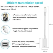 Orijinal Versiyon USB Kamera Adaptörü iPad iPhone Beyaz - 4