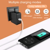 Bluetooth MP3 MP4 Öğrenci Walkman Müzik Çalar 8GB Hafıza Kartlı - 4