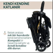 Chicco Glee Bebek Arabası - Uneven Siyah - 5