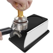 Paslanmaz Çelik Silikon Espresso Kahve Tamper Standı Barista Aracı Toz Pedli Kahve Dövücü Standı Kahverengi - 7