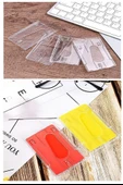 Şeffaf Kart Kılıfı Kimlik Ehliyet Kredi Kartı Koruyucu 6 Adet Pvc Plastik Kart Koruma Kabı - 3
