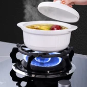 Döküm Demir Gazlı Ocak Wok Destek Halkası Siyah 17.6 cm - 7