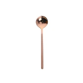 Mini Aksesuar Gül Altın Renk Paslanmaz Çelik Kahve Kaşığı 13 cm - 2