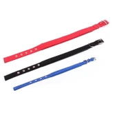 Köpük Pamuk Polyester Evcil Hayvan Boyun Tasması Siyah 3.5cm x 57cm - 5