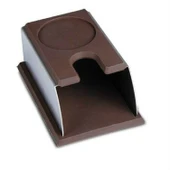 Paslanmaz Çelik Silikon Espresso Kahve Tamper Standı Barista Aracı Toz Pedli Kahve Dövücü Standı Kahverengi - 2