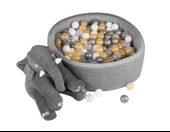 Comfymax Oyun Alanı ve Top Havuzu 200 Top Gold/Gri/Beyaz/Şeffaf thumbnail 1