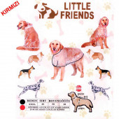 Little Friends Büyük Irk Şeffaf Yağmurluk Kırmızı XXXL - 1