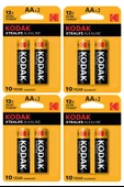Xtralife Alkalin Kalem Pil AA 8 Adet Kodak Kaliteli Uzun Ömürlü 1.5 V Kalem Pil Orjinal Kumanda Fener Saat Cihazlar - 1