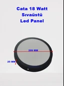 CATA 18W Yuvarlak Sıva Üstü Led Panel 6500K SİYAH Kasa Beyaz Işık IP20 - 2