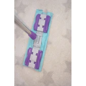 Teleskobik Cam Yer Tavan Silme - İstediğin Bezi Tak Kullan - 4 Mandallı -Yedek Bezli Mop Seti - 3