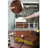 Meşhur Dubai Çikolatası Kalıbı Silikon - Büyük Tablet Çikolata Mum Kek Kalıbı Pasta Kalıbı - 12