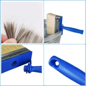 Solvente Dayanıklı Tenekeli Fırça 3×12 Kıl Dökmez Boya Badana Plastik Saplı Tavan Kıl İç Dış Cephe - 3