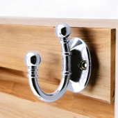 Vestiyer Dolap Askılık Askılığı Duvar Banyo Mutfak Elbise Kıyafet Çanta Askısı Askı Gümüş - 2