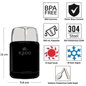 Igloo Legend Food Jar 500ml Yemek Termosu Matara thumbnail 2