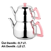 Özkent K-313 Marmaris Mini Boy Paslanmaz Çelik Çaydanlık Takımı P - 1