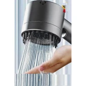 3 Fonksiyonlu Masajlı Duş Başlığı – Kireç Filtreli Start- Stop Tuşlu Banyo Duş Başlık - 17
