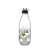 İnek Tasarımlı Sevimli Cam Suluk - Süt Şişesi 1000 ML - 8