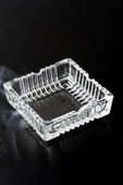 Porsima Klk-02 Kristal Cam Kare Küllük 12x12 Cm Şeffaf Lüks Küllü - 1