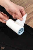Porsima 3105 Kedi Köpek Tüy Toplayıcı Rulo 4 Adet Yedek Rulo Mavi - 1