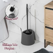 Porsima Sb-776 Silikon Wc Tuvalet Banyo Fırçası Klozet Fırçası An - 1