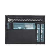 Zip Deri Fermuarlı Kartlık ZPCH RST1 Siyah - 2