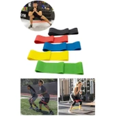 5 Li Set Aerobik Bandı Fitness Egzersiz Plates Direnç Lastiği Crossfit Kas Germe Ve Jimnastik Seti - 4