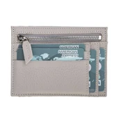 Zip Deri Fermuarlı Kartlık ZPCH ERC3 Bej - 1