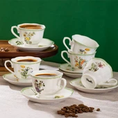 Perotti Secret Garden 6 Kişilik 12 Parça Porselen Fincan Takımı thumbnail 1