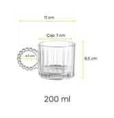 Ringo Line 4'lü Boncuk Kulplu 200ml Kupa thumbnail 6