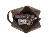 Deri Bakım Ve Seyahat Çantası, M Beden, G6 Kahverengi - 6