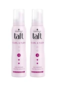 Taft Curl&Flex Saç Köpüğü 3 Numara Uzun Süre Kalıcı Bukleler 150 Ml 2 Adet - 1