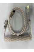 silabor Coiled Kablo, Sarmal Kablo, Mekanik Klavye Kablosu, Type C Usb Kablo [Oyuncu Klavyesi Kablosu] - 1