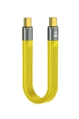 silabor Type-C To Type-C Kablo 40 GBPS USB Type Kablosu 100W Pd Hızlı Şarj Kablosu - Sarı C-4 10 Cm - 1