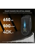 silabor ATTACK SHARK X1 Üç Modlu Oyuncu Faresi Dokunmatik Yüzey RGB Şarj İstasyonu PAW3395PRO Sensör - 3