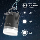 OUTLET SBS Outdoor Waterproof Led Fenerli Taşınabilir Şarj Cihazı 8800 mAh (OUTLET) - 3