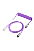 silabor Coiled Kablo, Sarmal Kablo, Mekanik Klavye Kablosu, Type C Usb Kablo [Oyuncu Klavyesi Kablosu] - 1
