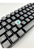 silabor T60 Siyah Renk Mavi Switch RGB Mekanik Kablolu Driverli Oyuncu Klavyesi T60 Mini Türkçe Q Klavye - 4
