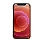 Apple iPhone 12 Pro Max Uyumlu Deri Arka Kapak F360 G2 - 3