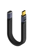 silabor Type-C To Type-C Dişi 40 GBPS 8K Kablo 240W Pd Hızlı Data Kablosu C-20 10 Cm - 1