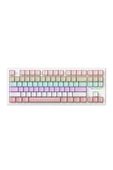 silabor ATTACK SHARK M87 RGB Kablosuz Şarjlı Üçlü Mod 4000mAh PBT Mekanik Klavye Mac ve Win Uyumlu - 1