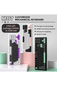 silabor ATTACK SHARK M87 RGB Kablosuz Şarjlı Üçlü Mod 4000mAh PBT Mekanik Klavye Mac ve Win Uyumlu - 2